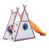 Backyard Outdoor Wood Playground Kids Cubby House Climbing Wooden Playhouses With Slide