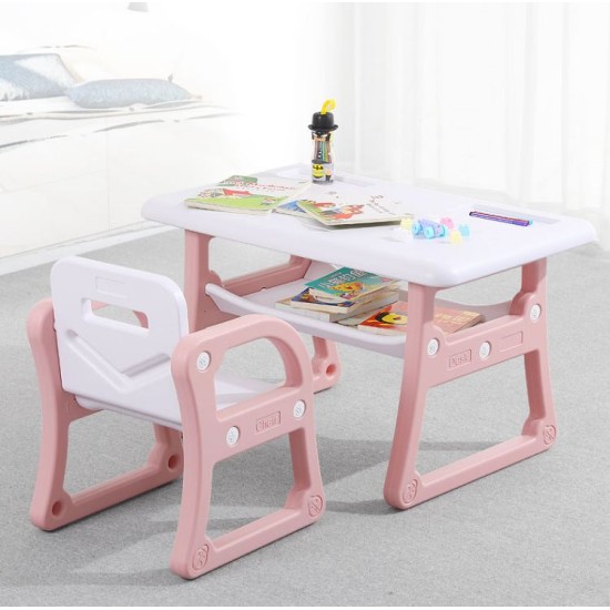 Kindergarten Home Children Learning Furniture Plastic Kids Tables Chairs Set